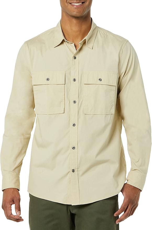 Amazon Essentials Mens LS Two Pocket Utility Shirt - Gallery 13