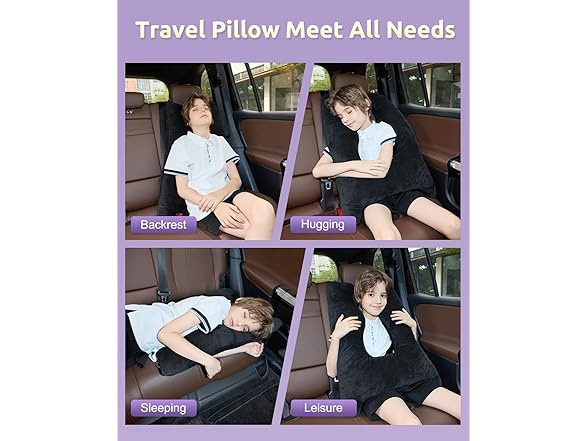 FAIORD Car Pillow for Kid, Your Choice of Color