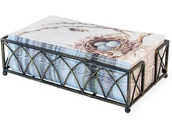 Arch Design Guest Towel Napkin Holder Caddy