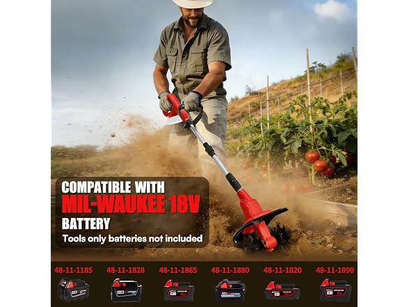 DEVTBLUN Tiller Cultivator Red