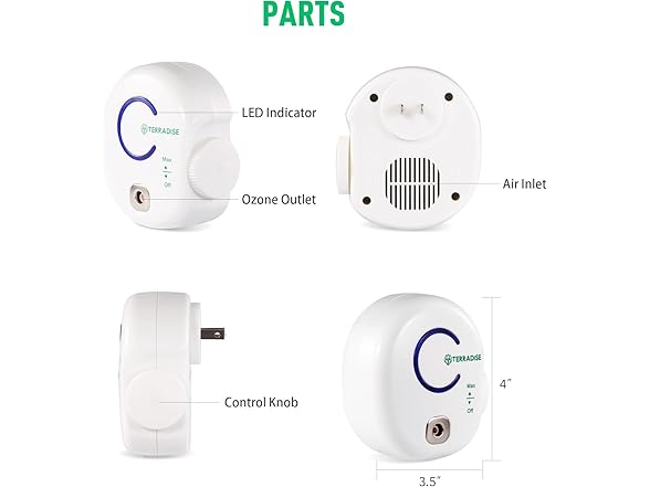 LETRA Mini Air Purifier 2 Pack