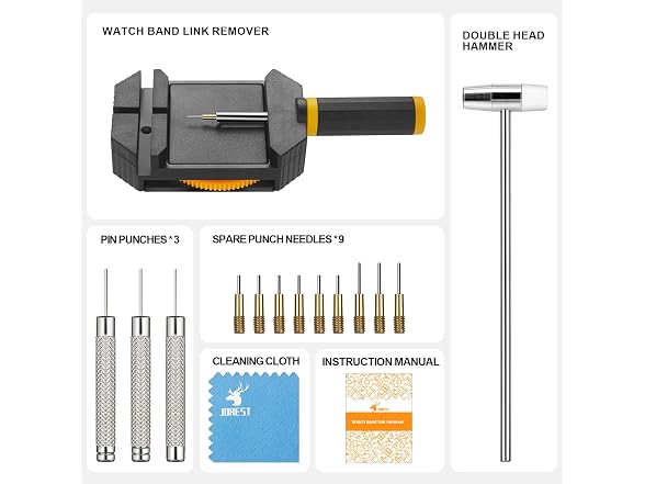 JOREST AAP-Tool-373 (2 Pack) Watch Link Removal Kit