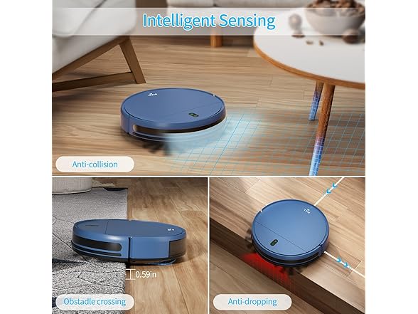 ZCWA W056 Robot Vacuum and (Open Box)