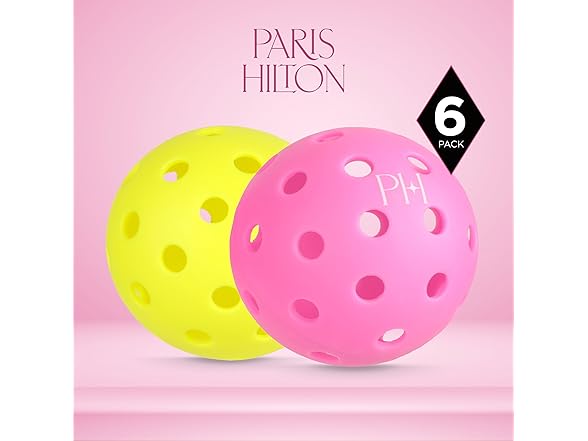 Paris Hilton Pickleballs 6-Pack