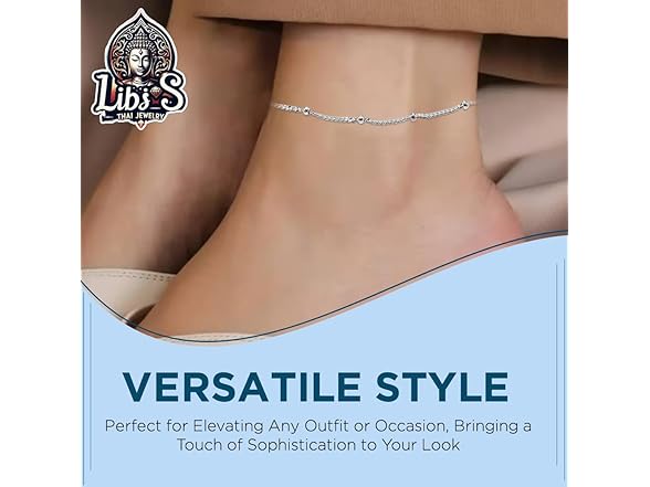 Thai Jewelry Silver Plain Anklet