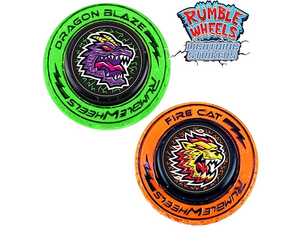 Rumble Wheels Lightning Strikers 2-PK