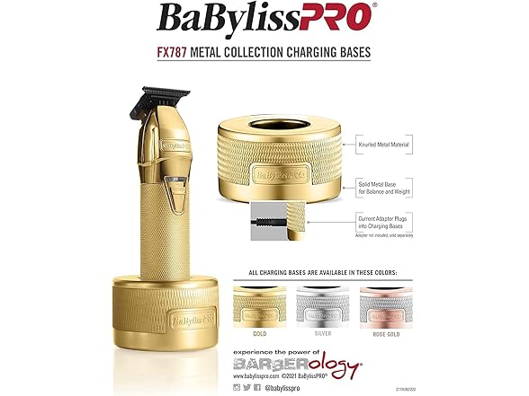 BaBylissPRO Barberology FX787 GOLDFX Professional Trimmer Ch (Open Box)