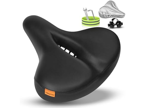 FitHeart Oversized Bike Seat, 350lb Cap