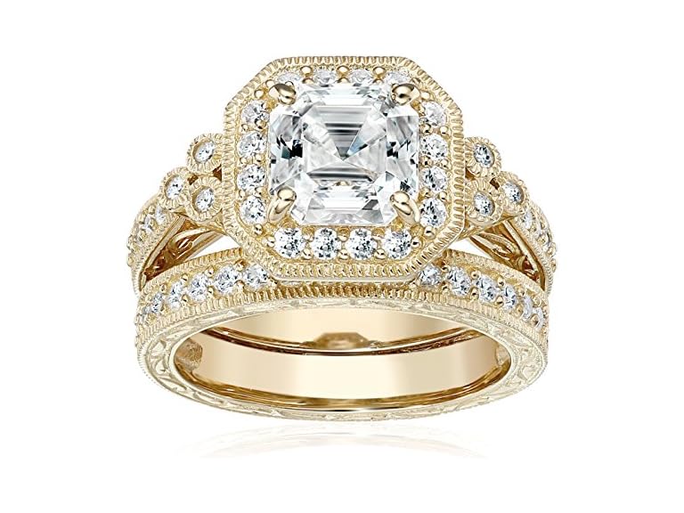 Amazon Essentials Women Yellow 23K Gold Ring