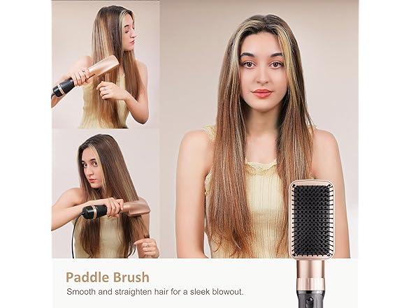 DAILYLIFE Blow Dryer Brush with 5 Attachments