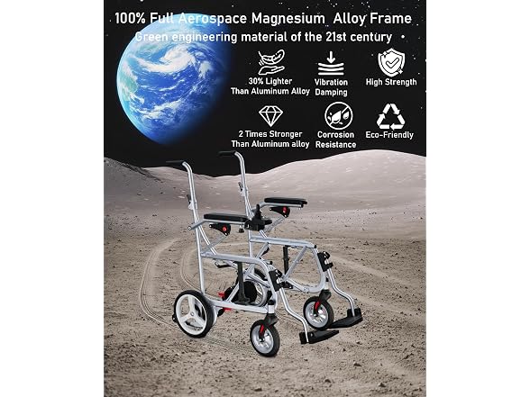 Electric Wheelchair Foldable 31Lbs 22 Miles