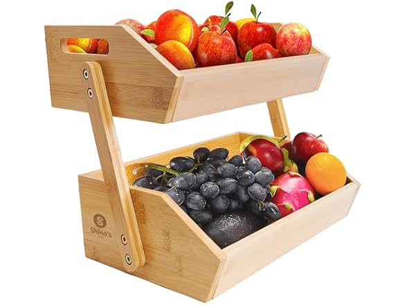 Shino's Hut Bamboo Fruit Basket