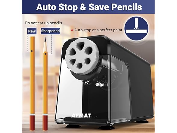 Black Electric Pencil Sharpener