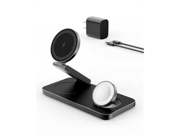 Foldable 3 in 1 15W Wireless Charging Station for Apple
