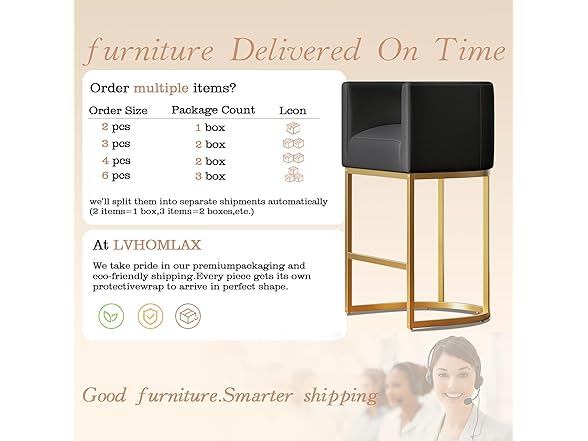 LVHOMLAX Modern Counter Height Bar Stools,Bar Stools Set of 3,PU Leather Upholstered Barrel Barstools with Backs,26'' Kitchen Island Chairs,Metal Gold Frames,Black Leather (Open Box)