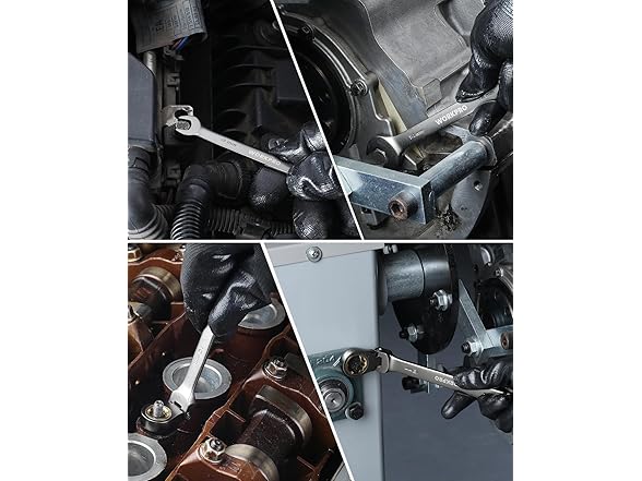 WORKPRO 17 mm Flex-Head Ratcheting Set Green