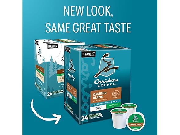 Caribou Blend Decaf K-Cups, 96ct