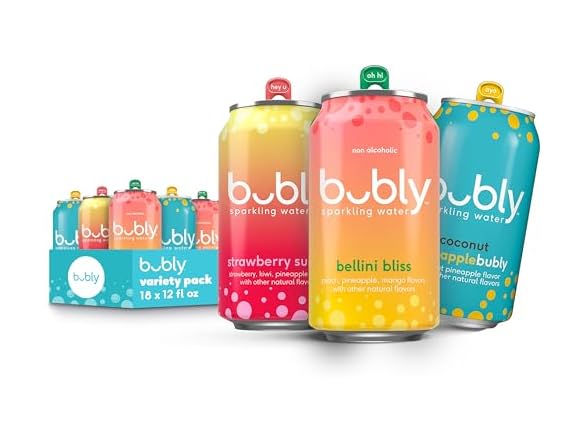 18PK bubly, 3 Flavor Variety Pack