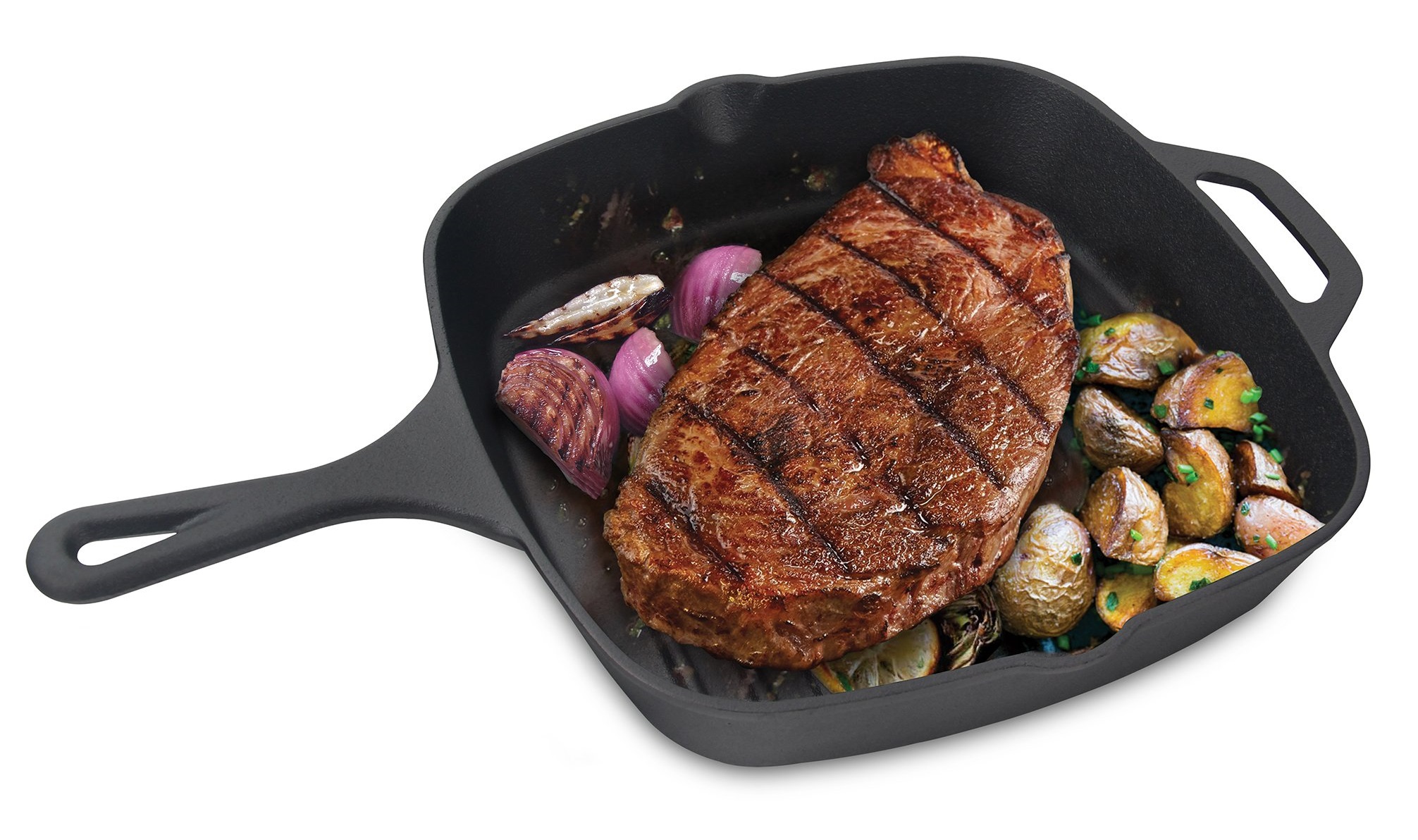 Jim Beam Ridged Cast Iron Skillet - Gallery 4