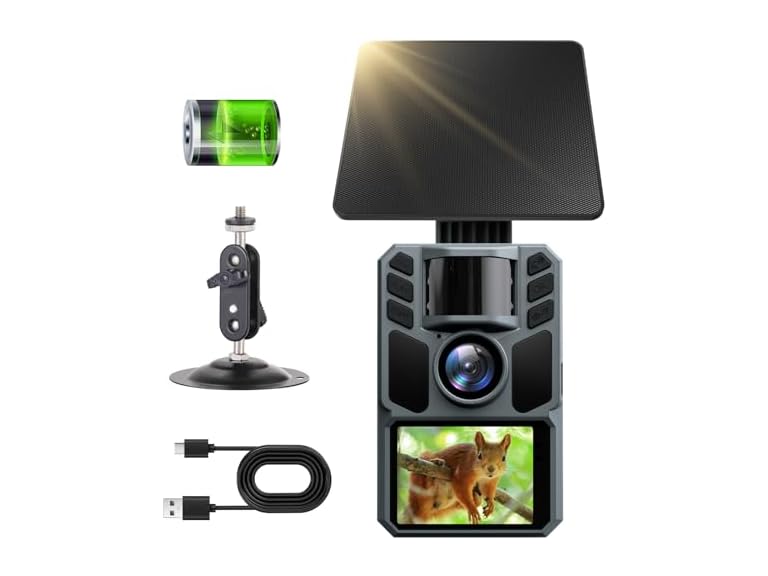 FKPCAM 4K 64MP Solar Trail Camera