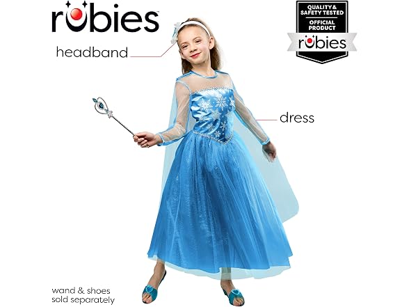 Rubies Snow Princess Costume Dress for (X-Small)