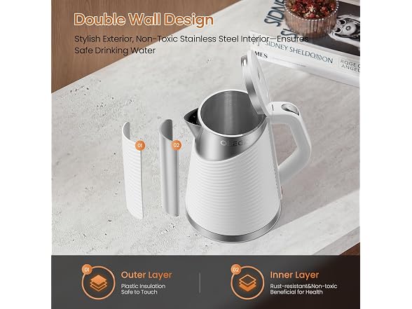 Electric Tea Kettle 1.8L Auto Shut Off