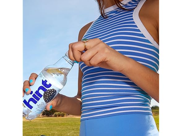 12PK Hint Fruit-Infused Bottled Water, Blackberry