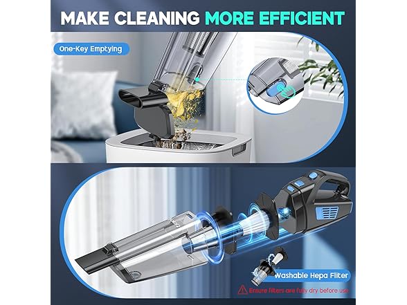 Handheld Vacuum Cordless 15000PA