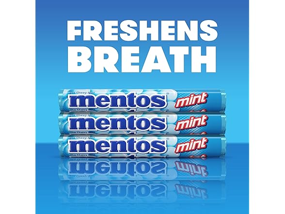 Mentos Mint Candy Roll, 14pc, 6pk