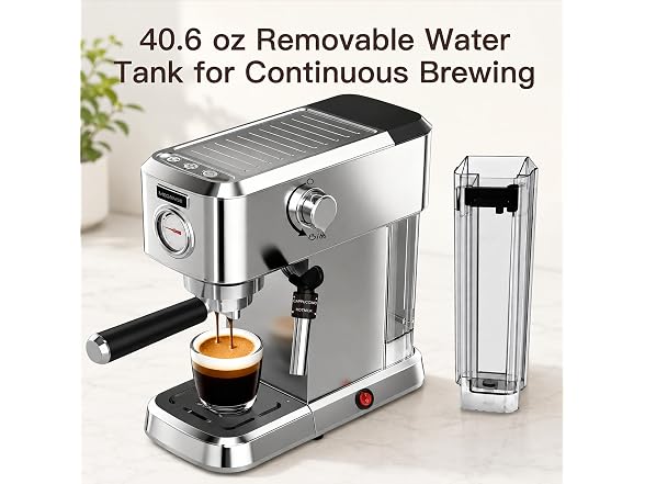 MEGAWISE Espresso Machine, 1450W, 20-Bar