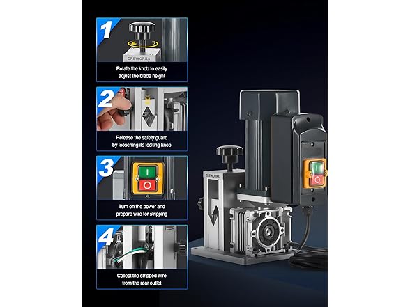 CREWORKS Electric Wire Stripper Machine