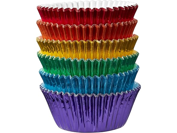 Wilton 72 Count Rainbow Cupcake Liners