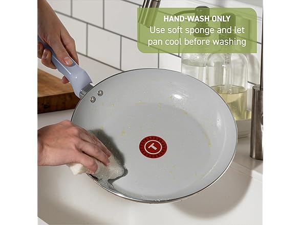 T-fal Refresh Ceramic Saute Pan w/Lid 5 Qt
