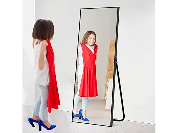 NeuType 47"x16" Black Full Length Mirror