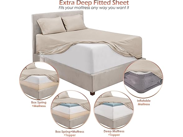 Hearth & Harbor Extra Deep Pocket Sheet Set