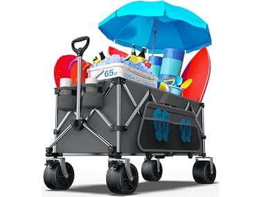 $59.99, Was $129.99, 53% Off! everyfun Pro Collapsible Wagon, Supports 440lbs dealfomo