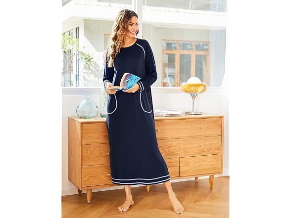 Ekouaer Women (S) Nightgowns Sleep Shirt Sleepwear