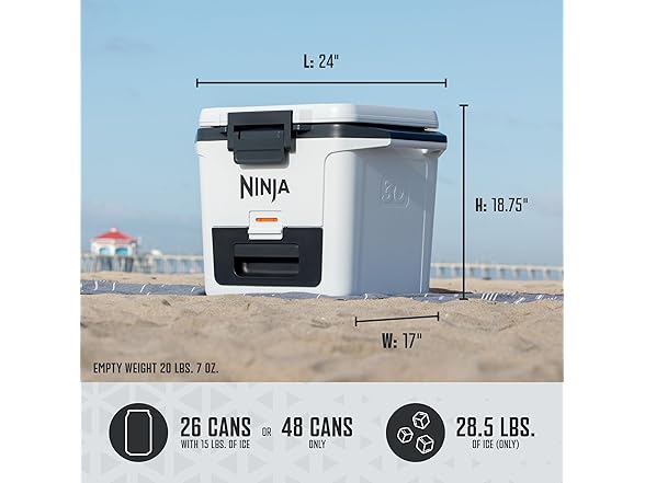 Ninja FrostVault 30qt Hard Cooler - Strawberry Rhubarb