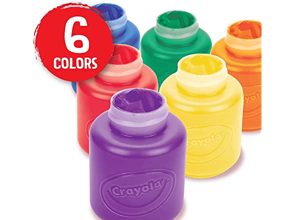 Crayola Washable Kids Paint, 6 Count