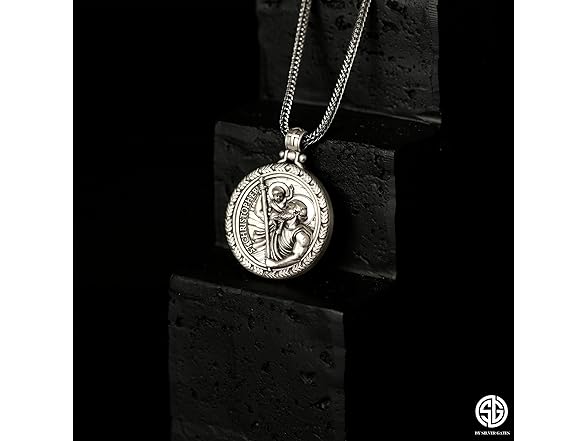 bysilvergates St Christopher Necklace Men's