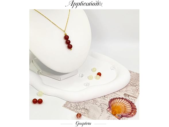 Gaspletu 1800PCS 8mm Glass Beads