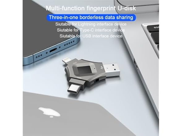 Fingerprint 64GB USB 3.0 Flash Drive