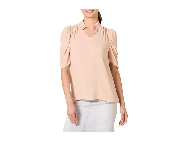 Amazon Essentials Women Lightweight Ruffle Blouse