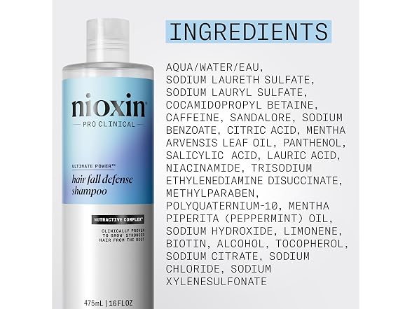 Nioxin Ultimate Power Hair Fall Defense Shamp 084A