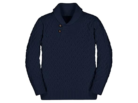 Teurkia Boys (7-8 Years) Shawl Collar Pullover Top