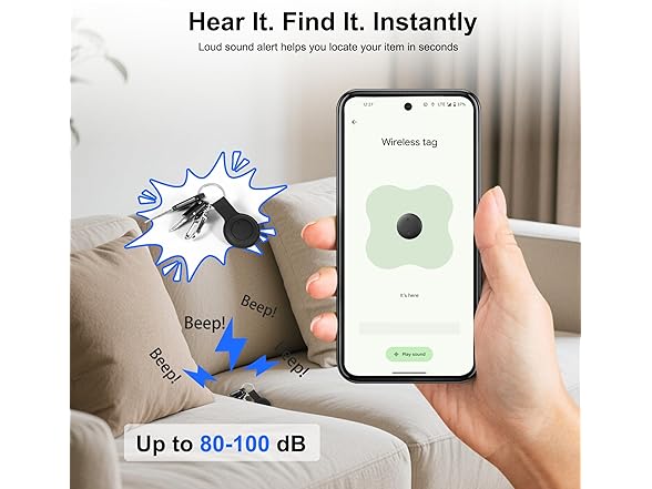Gudluky Android Tracker Tags, 4 Pack