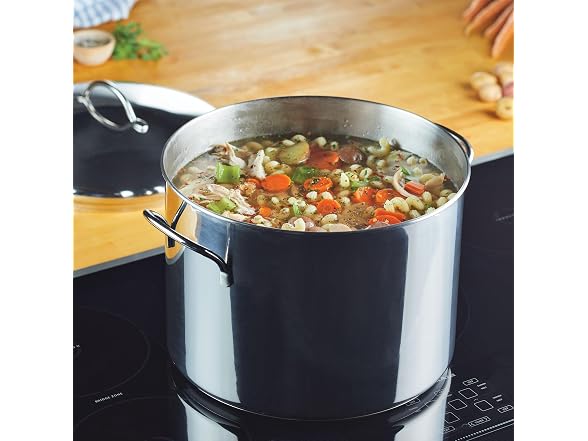 Farberware Large Stainless Steel 16 Quart Stock Pot 