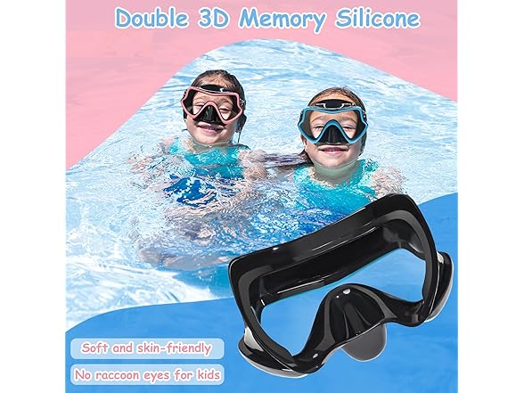 ITOWE 2 Pack Swim Goggles Kids 8-15