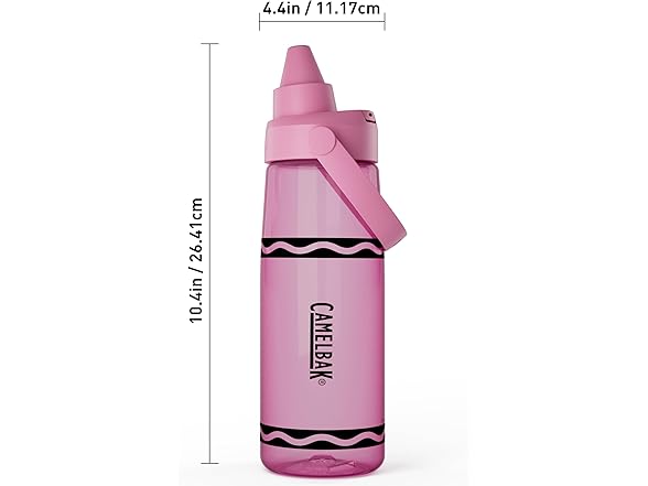 CamelBak Crayola Chug Bottle, 25oz, Pink Flamingo