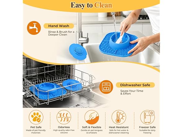 Huttoi Slow Feeder Dog Bowls 3-in-1 